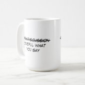 Mug Discussion ouverte (Devant gauche)