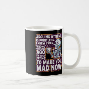 Mug Discuter avec moi est inutile _ Drôle Sarcasme Rel