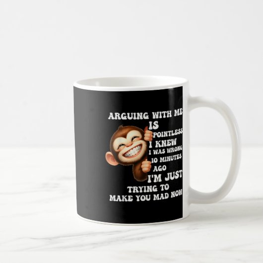 Mug Discuter avec moi est inutile, je savais que j'ava (Droite)