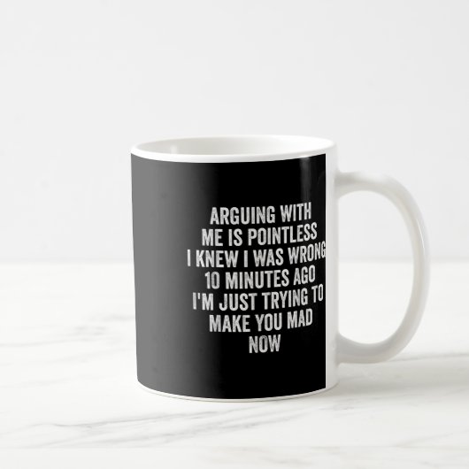 Mug Discuter avec moi est inutile, je savais que j'ava (Droite)