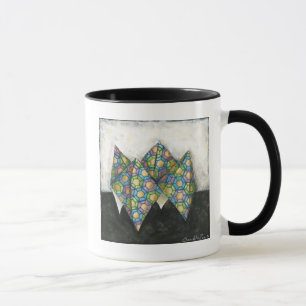 Mug Diseur de bonne aventure d'origami sur le papier