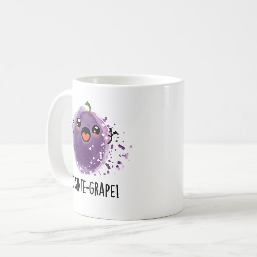 Mug Disinte-grape Funny Désintégration Grape Pun (Devant gauche)