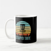 Mug Disk Golf Chemise Funny Stupid Arbre Rétro Disque (Gauche)