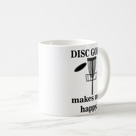 Mug Disk Golf me rend heureux Disk Golf (Devant droit)