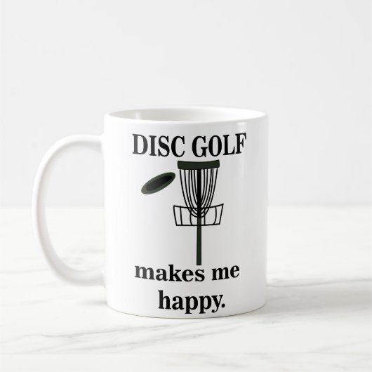 Mug Disk Golf me rend heureux Disk Golf (Gauche)