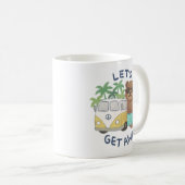 Mug Disons : Teddy Bear & Van Vintage Dessin (Devant droit)