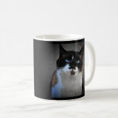 Mug Disparaissent chat de moustache de café ou de (Devant droit)