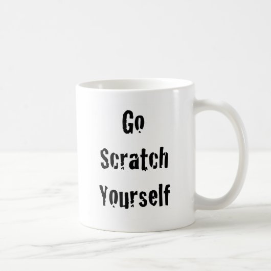 Mug Disparaissent l'éraflure vous-même (Droite)