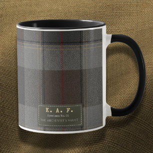 Mug Dispatch des Highlands : Champ de Tartan Personnal