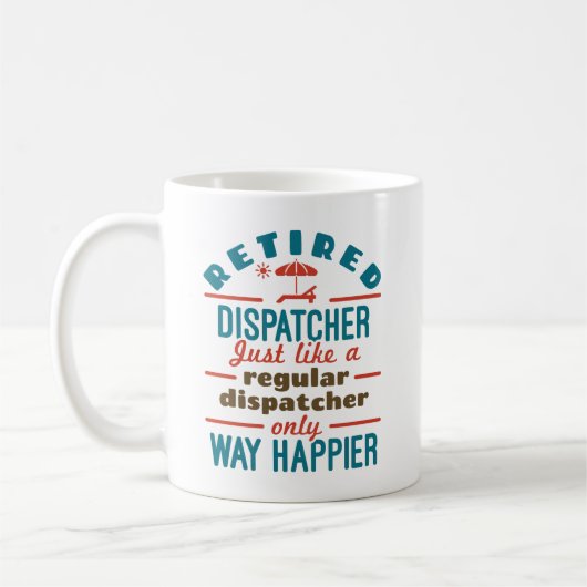 Mug Dispatcher à la retraite 911 Dispatch Retirement H (Gauche)