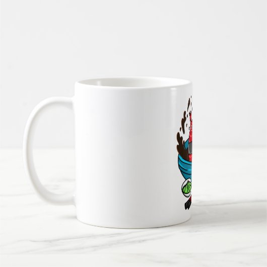 Mug Disposez-vous d'un Sushi de thon amusant (Gauche)