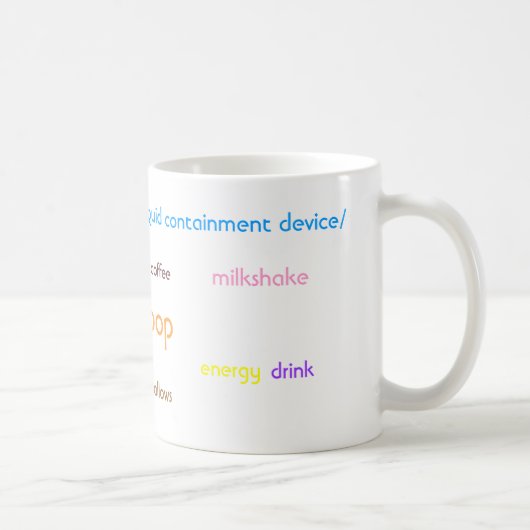 Mug Dispositif liquide de retenue (a.k.a. Une tasse) (Droite)