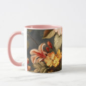 Mug Disposition florale vintage vibrante (Gauche)