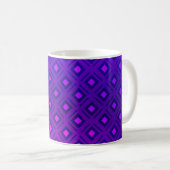 Mug Disposition violet clair avec lignes, rectangle. b (Devant droit)