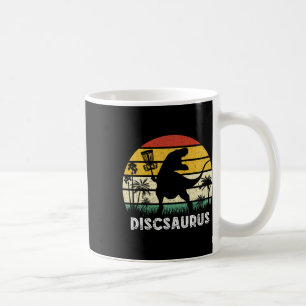Mug Disque de golf rétro dinosaure joueur de disque de