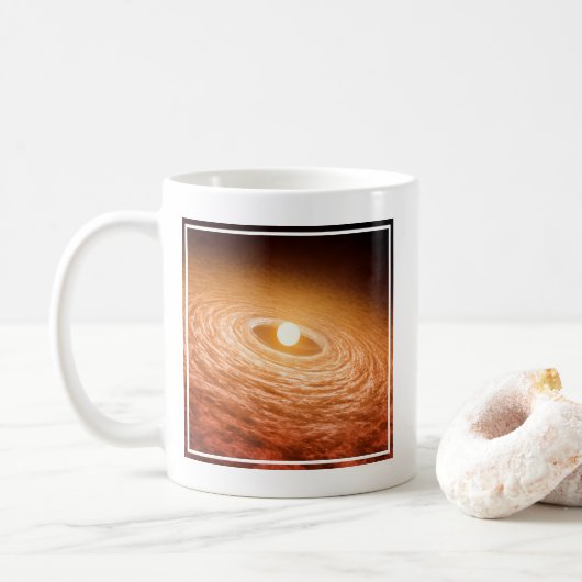 Mug Disque De Matériel Autour De Star Fu Orionis. (Avec donut)