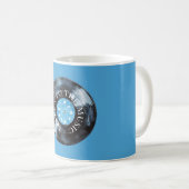 Mug Disque de musique Aqua Blue Black (Devant droit)