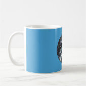 Mug Disque de musique Aqua Blue Black (Gauche)