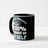 Mug Disque Golf Weekend Prévision Frisbee Discgolf (Devant gauche)