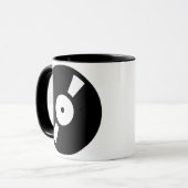 Mug disque vinyle rétro, disque vinyle rétro (Devant gauche)