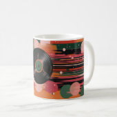 Mug Disque vinyle, souvent utilisé pour représenter la (Devant droit)