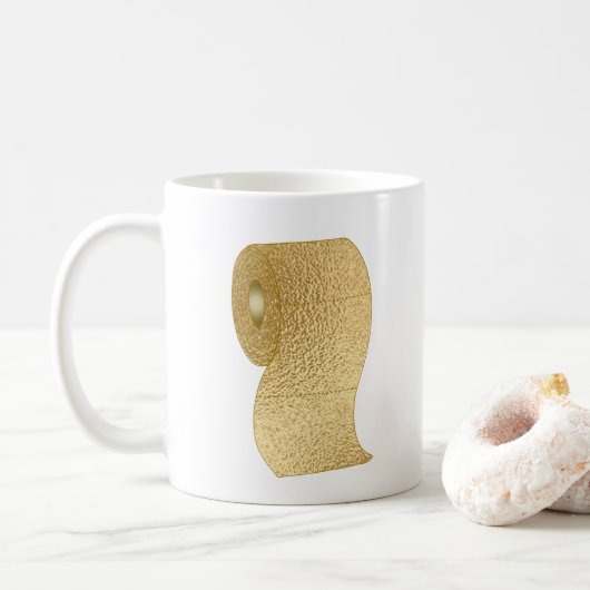 Mug Distances sociales Funny Toilet Papier (Avec donut)
