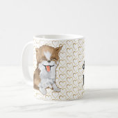 Mug Distances sociales Gold Heart PurrFerred (Devant gauche)