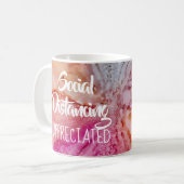 Mug Distances sociales Hugs virtuels (Devant gauche)