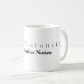 Mug Distances sociales jusqu'à nouvel ordre Musique (Devant droit)