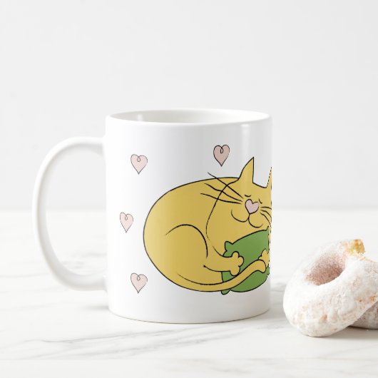 Mug Distances Sociales Purr Ferred Par Les Chats (Avec donut)