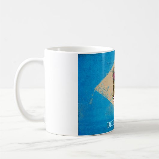Mug Distorsion du drapeau Delaware (Gauche)