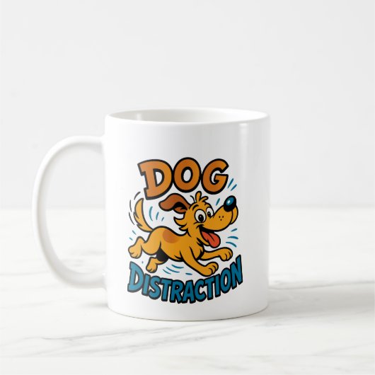 Mug Distraction de chien (Gauche)