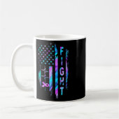 Mug Distresse Drapeau Américain Frapper Prévention Sui (Gauche)