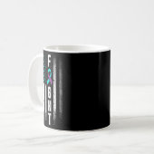 Mug Distresse Drapeau Américain Frapper Prévention Sui (Devant gauche)