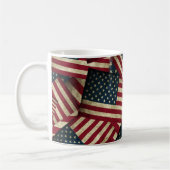 Mug Distressed American Flag Art (Gauche)