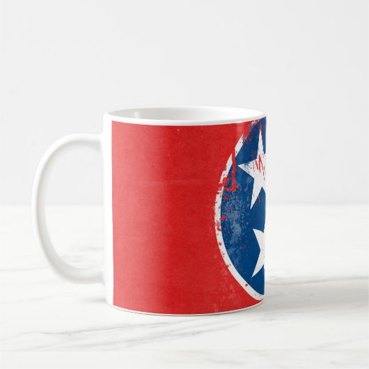 Mug Distressed Tennessee Flag (Gauche)