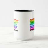 Mug Distressed US Drapeau Arc-en-ciel - À Porter (Centre)
