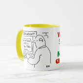 Mug Distributeur de billets donne des conseils. Employ (Devant gauche)