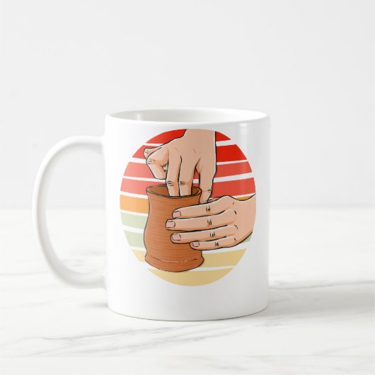 Mug Distributeur de poterie de fabrication de pot vint (Gauche)