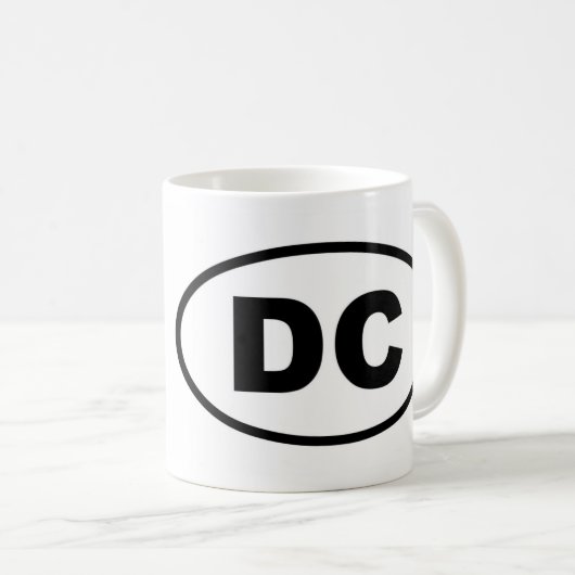 Mug District de Washington DC de Columbia (Devant droit)