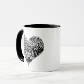 Mug Dites bonjour à un coeur battant dans toutes les (Devant gauche)