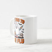 Mug Dites Boo à la grippe drôle d'Halloween infirmière (Devant gauche)