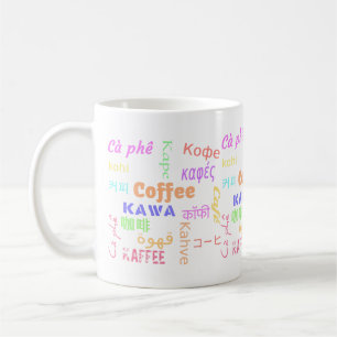 Mug Dites café dans toutes les langues Coloré