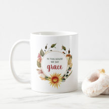 Dites Grace Fall Watercolor Wreath