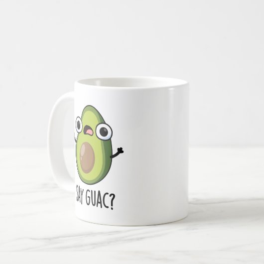 Mug Dites Guac Funny Avocado Pun (Devant gauche)