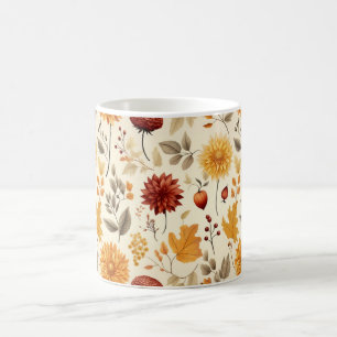 Mug Dites-le avec des feuilles d'automne -