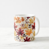 Mug Dites-le avec des feuilles d'automne 3 - (Devant droit)
