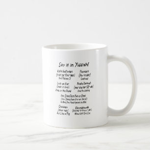Mug Dites-le dans Yiddish