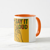 MUG DITES-LE LOUD (IMAGE MASCULE) (Devant droit)
