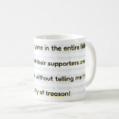 Mug Dites-le Moi Sans Me Dire TRAHISON ! (Devant droit)